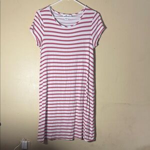 Vineyard Vines Red and White Striped Kids Dress